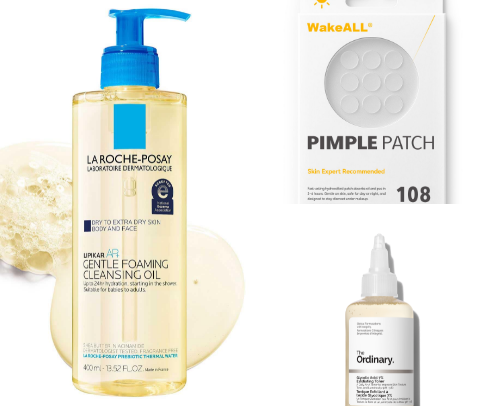 My Oily & Acne Prone Skin Care Routine cover photo collage