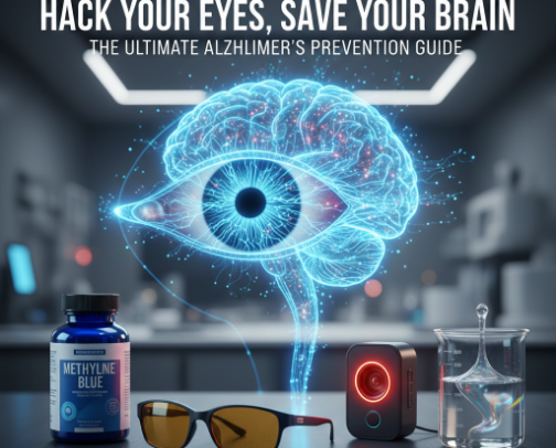 Hack Your 👀, Save Your 🧠: The Ultimate Alzheimer’s Prevention Guide cover photo collage