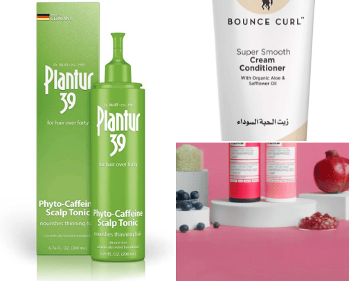 Hair care needs cover photo collage