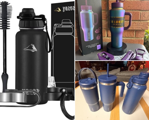 Insulated Water Bottles / Tumblers cover photo collage