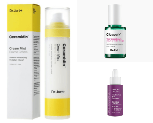 Skin care cover photo collage
