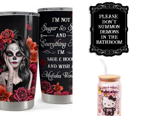 Creepy Cozy Decor Finds cover photo collage
