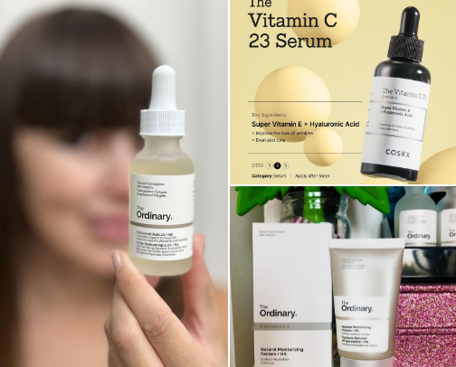 Skincare cover photo collage