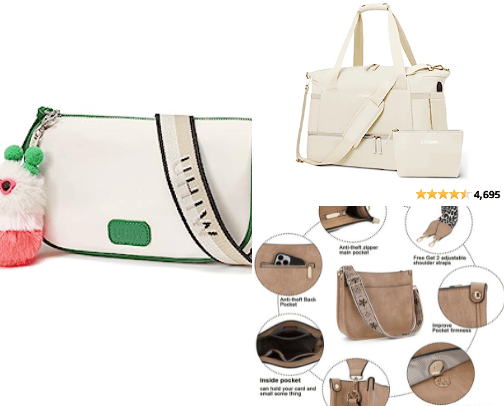 woman bags cover photo collage