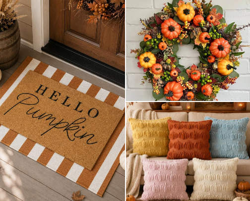 Amazon Fall Porch Decor under $50 cover photo collage