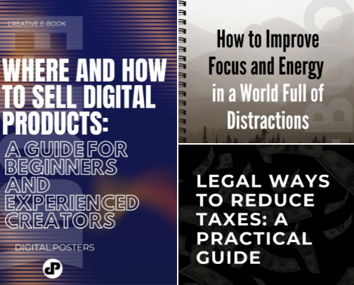 E-books you must read if you want to learn about digital business. cover photo collage