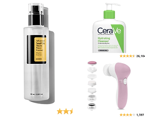 Skincare & beauty essentials cover photo collage