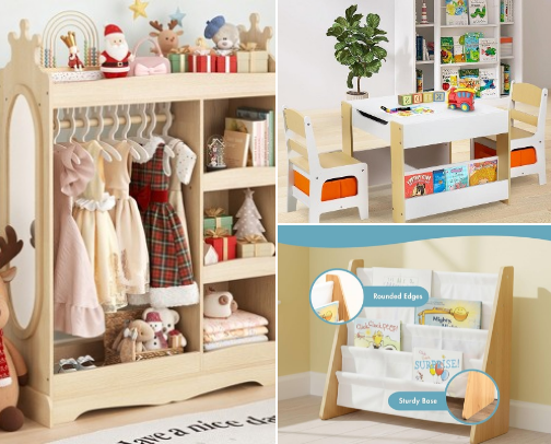 Montessori Infant to Toddler Bedroom and Toys cover photo collage