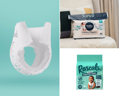 Most used items for newborn cover photo collage