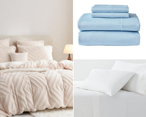 Affordable Bedding Under $100 cover photo collage