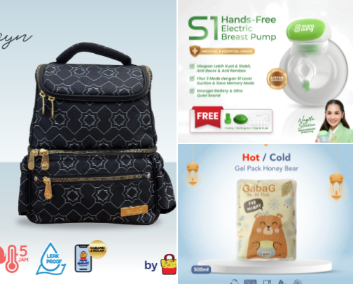 What's in My Breastfeeding Mom Bag? cover photo collage