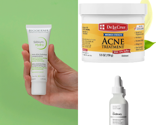 Skincare for mostly acne-prone skin 
- MY life saviors !! ✨✨ cover photo collage
