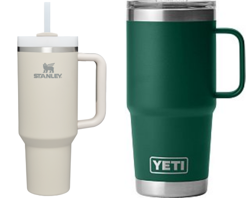 Travel mugs / travel accessories cover photo collage