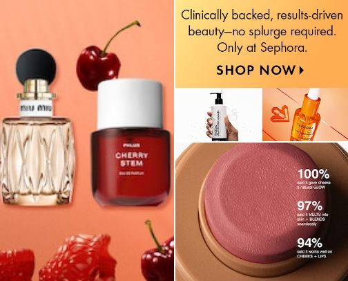 Make-up and skin care for glossy skin cover photo collage