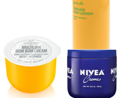 Essential Body lotions cover photo collage