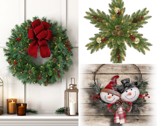 Decorations for New Year and Christmas cover photo collage
