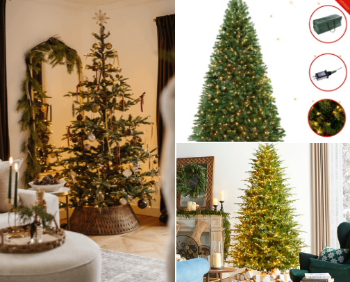 Christmas trees & Ornaments cover photo collage