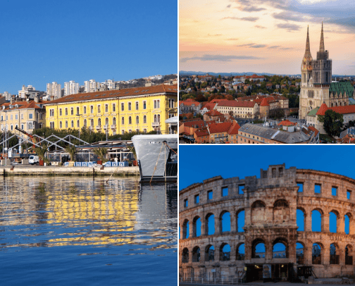 Travel in Croatia cover photo collage