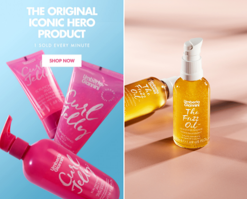 Favourite curly hair products cover photo collage