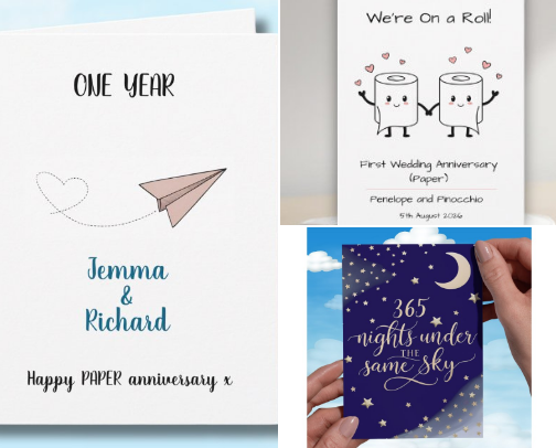 1st Wedding Anniversary gifts cover photo collage