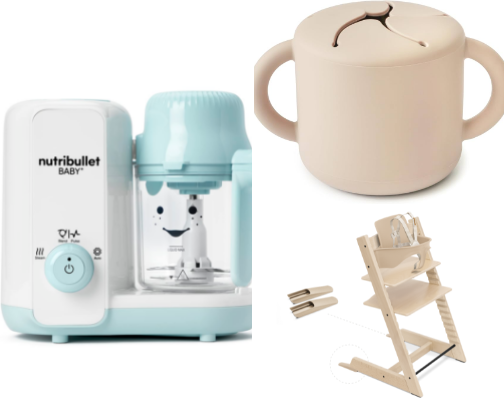 From Bottles to First Bites: Baby Feeding Essentials cover photo collage