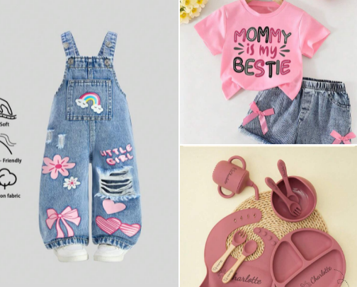baby clothng ,toodlers ect cover photo collage