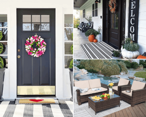 Spring decor home cover photo collage
