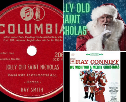 Christmas Music - Jolly Old Saint Nicholas cover photo collage