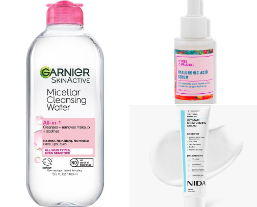 Skin care staples✨ cover photo collage