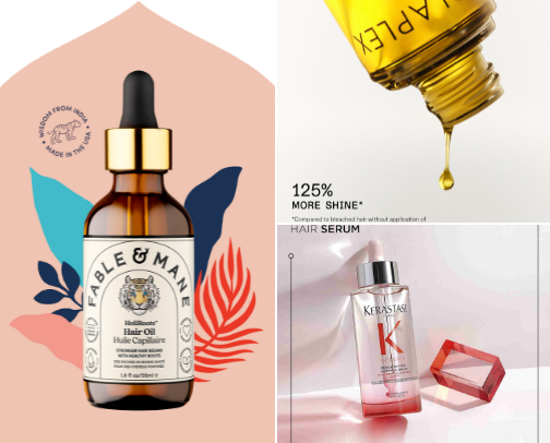 hair care cover photo collage