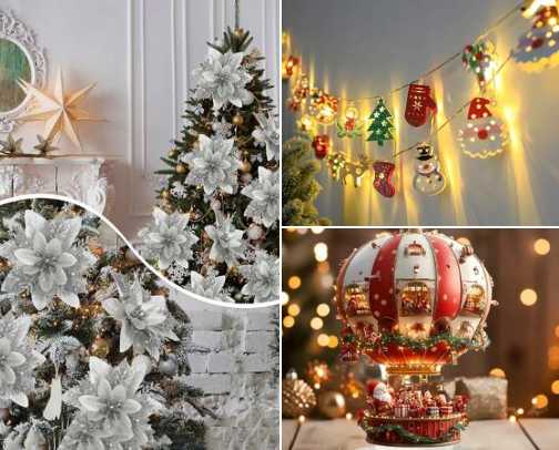 Christmas decor☃️🎄 cover photo collage