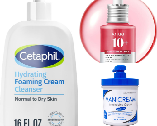 Skincare Routine for Combination Skin + Hyperpigmentation cover photo collage