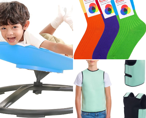 Sensory toys/items cover photo collage