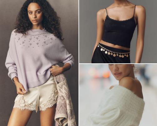 Clothing and accessories I've found and loved from different places! cover photo collage