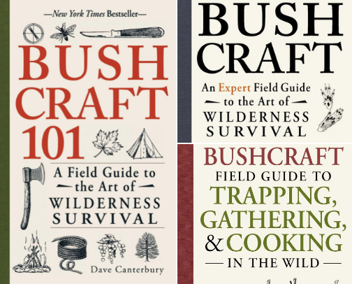 Bushcraft 101: A Field Guide to the Art of Wilderness Survival (Bushcraft Survival Skills Series) skills companion picks cover photo collage