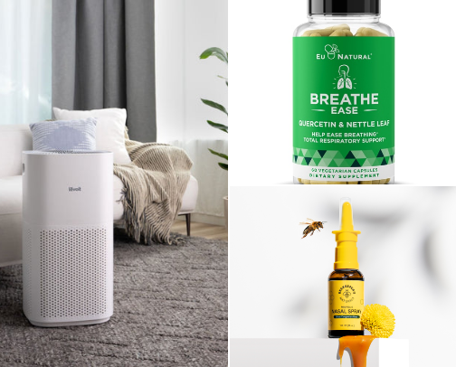 Health Products that Help with Allergies cover photo collage