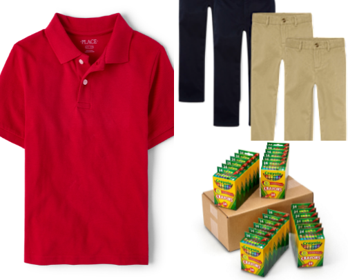 Back to school needs and wants. Places where I shop for good deals. cover photo collage