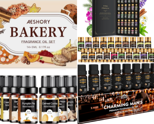 Essential oils cover photo collage