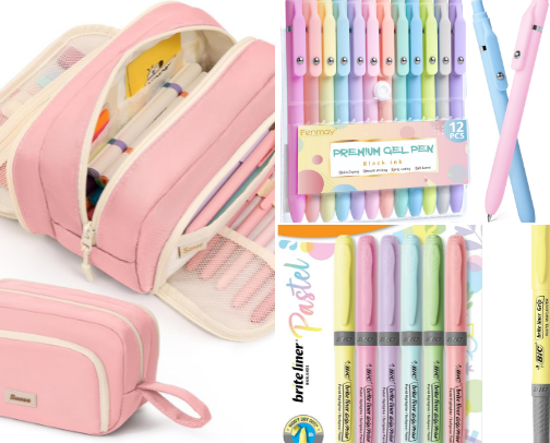 Cute School Girl Essential🎀 cover photo collage