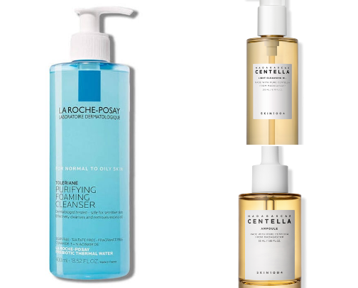 Skincare for acne prone skin cover photo collage