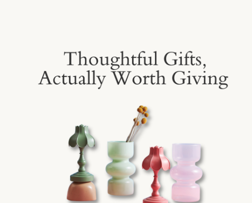 Thoughtful Gifts, Actually Worth Giving cover photo collage