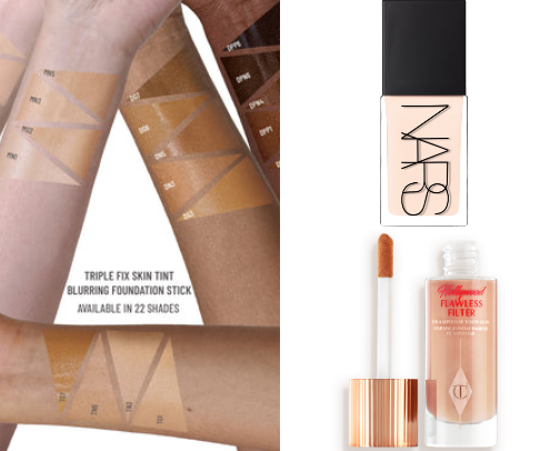 Is your aging skin becoming dry and dull? Check out the foundation reccs below. cover photo collage