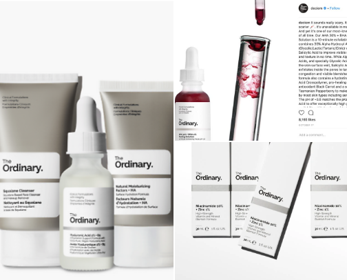 The ordinary ✨ cover photo collage