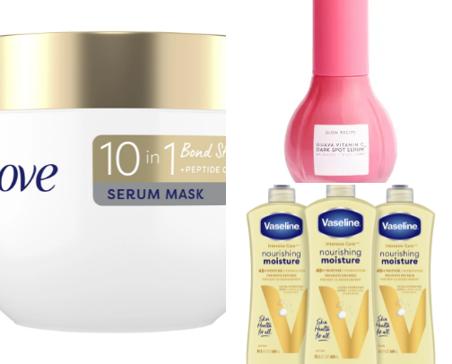Skincare essentials cover photo collage