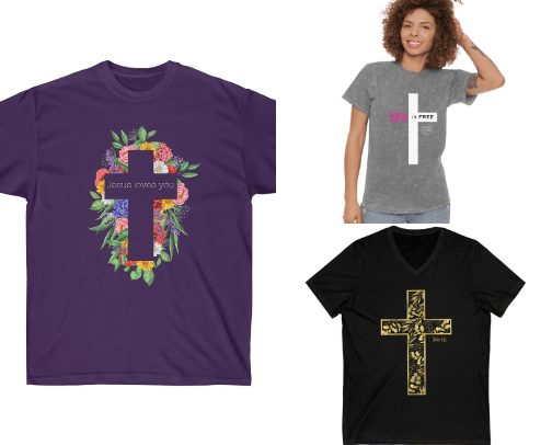 Christian t shirts cover photo collage