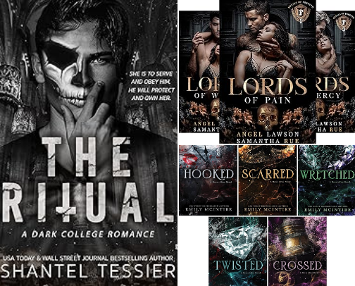 Dark Romance Recommendations cover photo collage