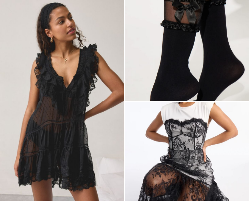 Laced Up: Lace Fashion, Nails & Accessories cover photo collage