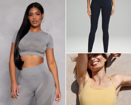 The Best Active Wear. cover photo collage