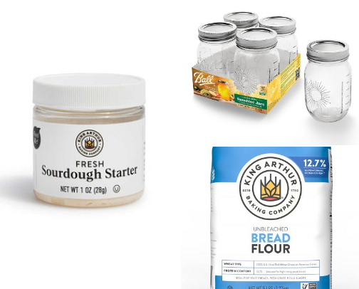 How to make a sourdough starter cover photo collage