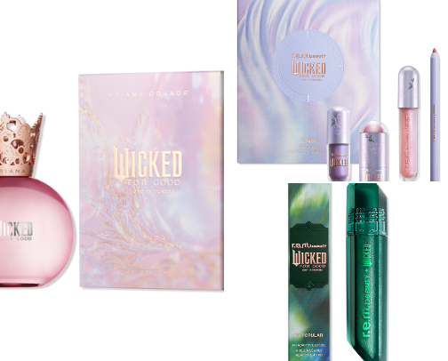 Wicked Merch and Beauty Products cover photo collage